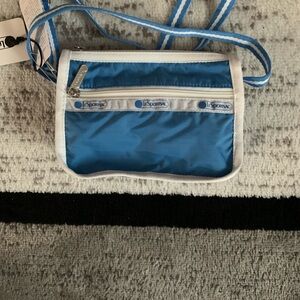 LeSportsac Blue and White Mini Crossbody Bag NWT